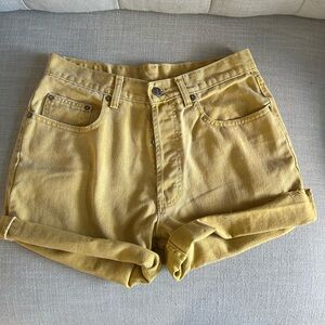 Vintage GAP Yellow Denim Women Shorts